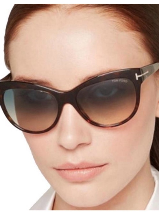 Tom Ford Lily TF430 56F Tortoise Cat Eye Plastic Sunglasses Frame 56-16-140 main image 4